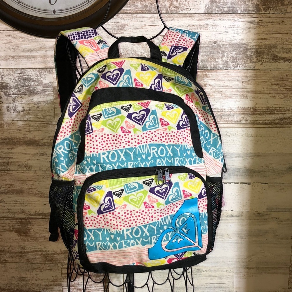Roxy backpack vintage style rocky school bag colorful backpack medium si…​